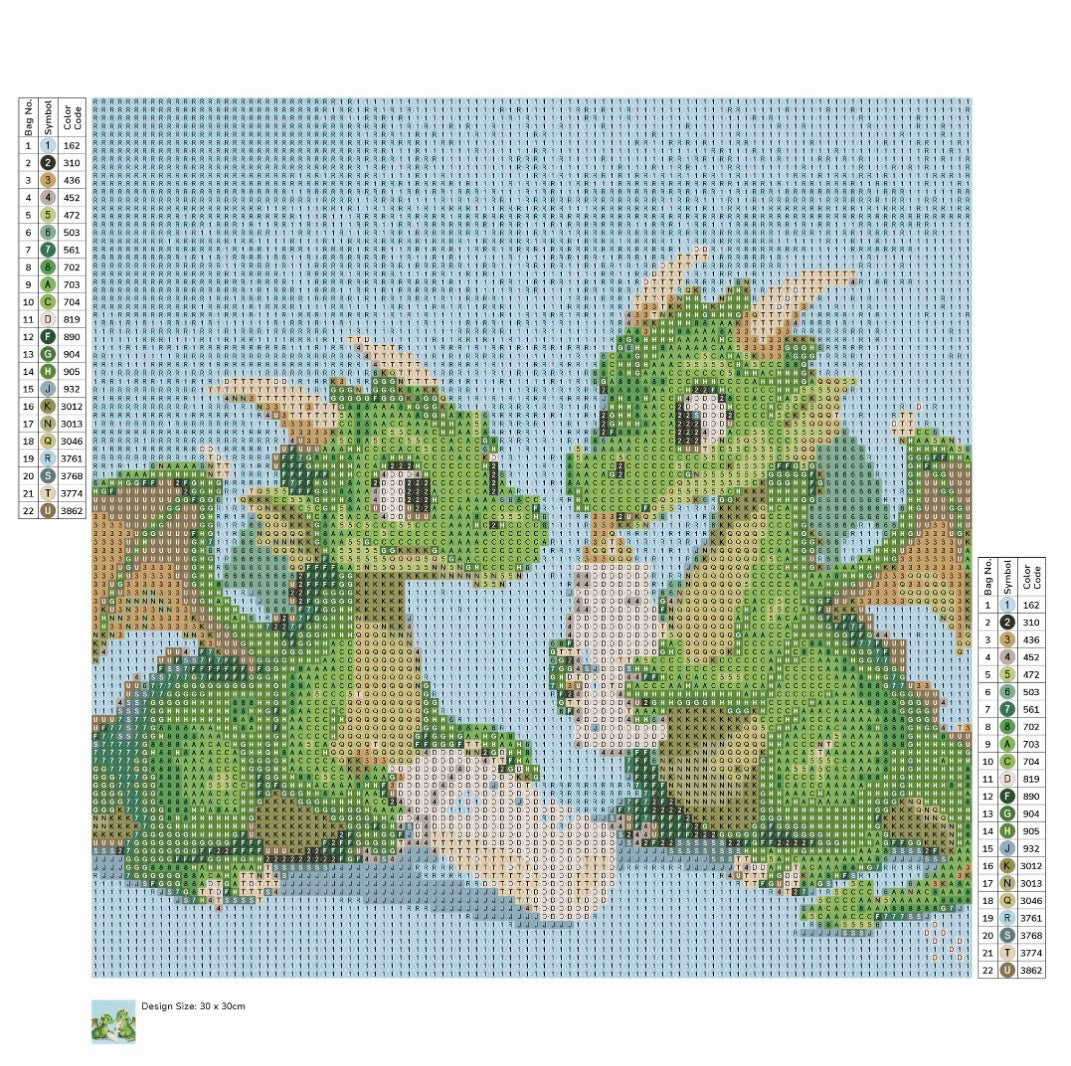 Diamant painting petit format pour enfants baby dragons 🐉 perles rondes 22 couleurs sans effets spéciaux.