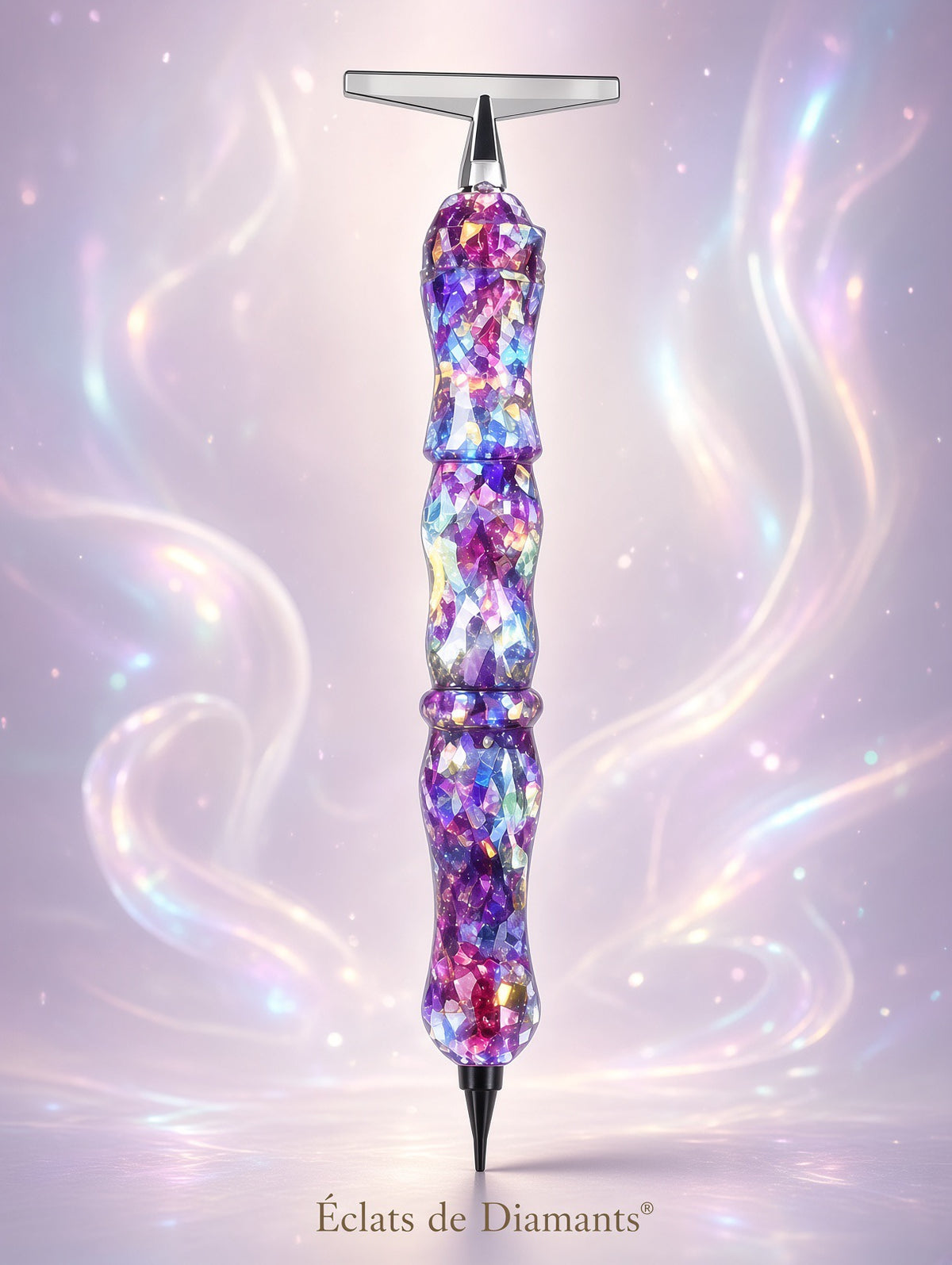 Stylet confettis violets 💎Collection Eclats de gemmes