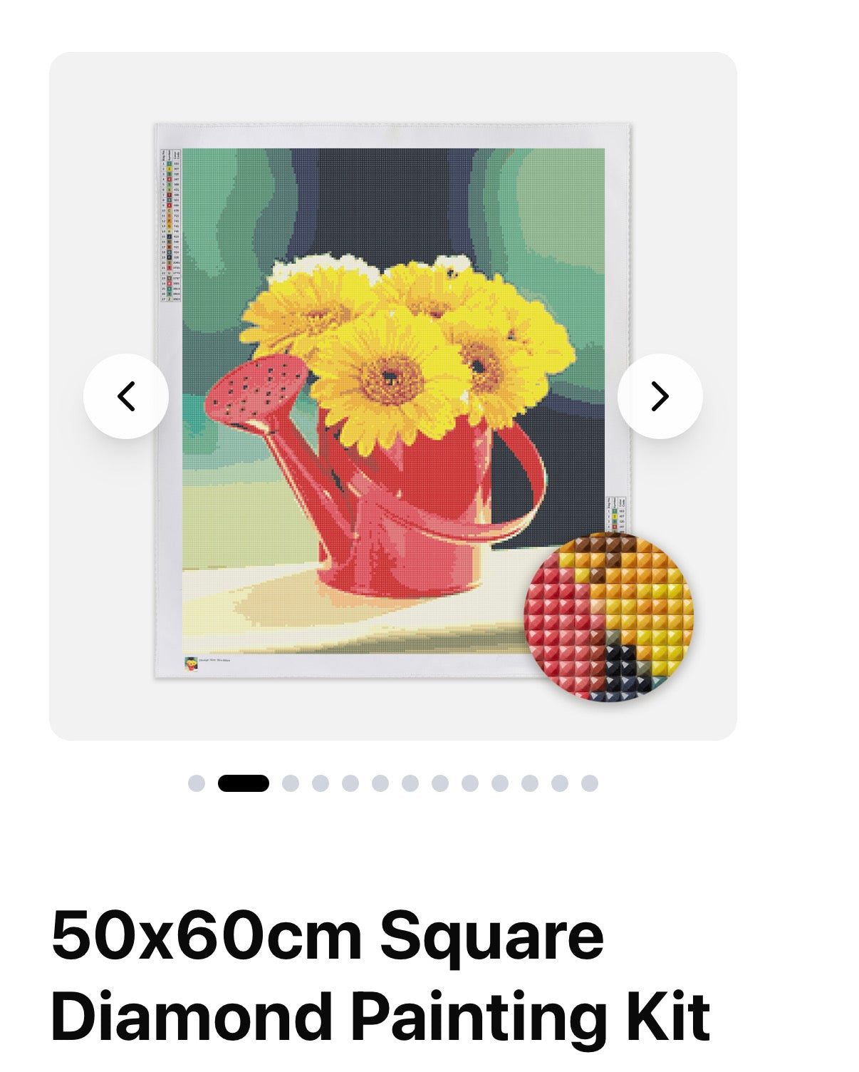 Diamant painting perles carrés ou rondes personnalisables, le site propose toute tailles avec vos images ✍️