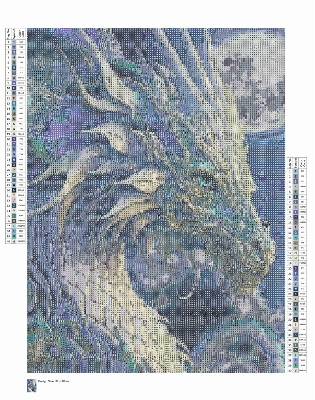 Toile Diamant Painting – Dragon, 30x40cm, Fairy Dust & Aurores Boréales