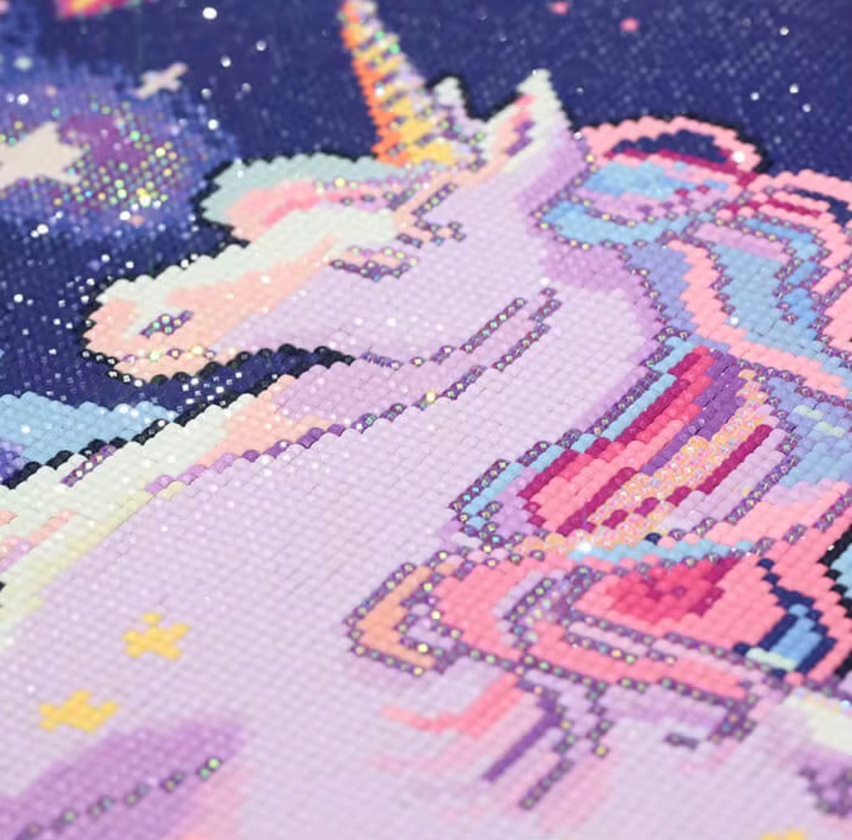 Diamant painting fille