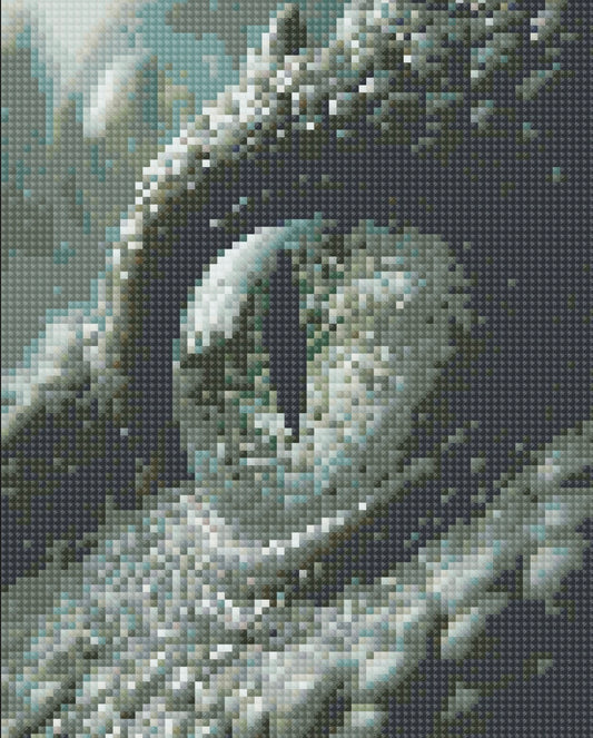 Œil de dragon 🐲 30 couleurs 20x25cm fairy dust & aurores boréales en perles carrées