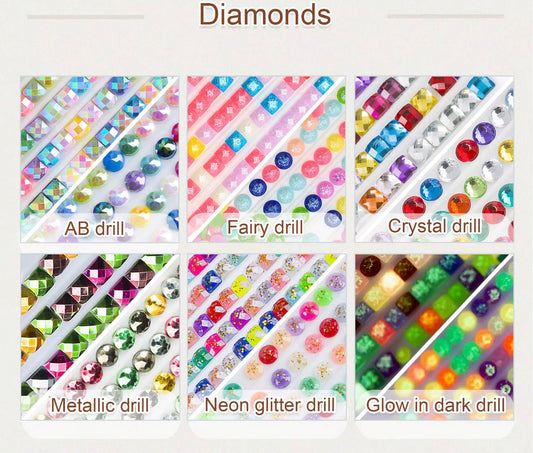 Diamant painting femme colorée