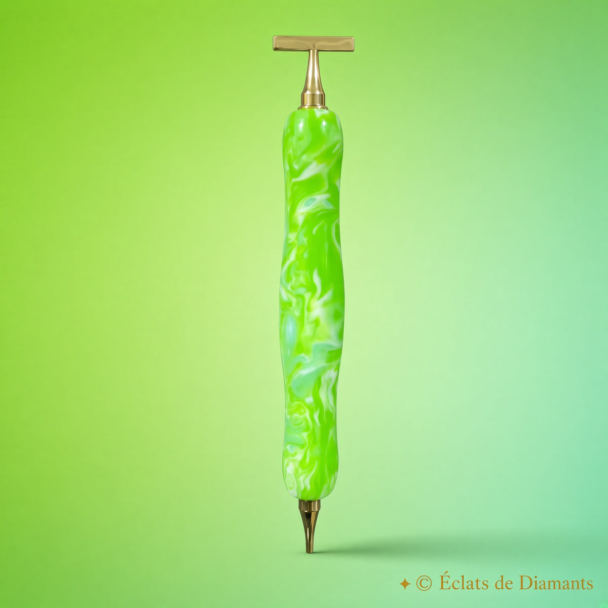 Mini stylet vert pomme cassée✍️💎 collection cuty tools