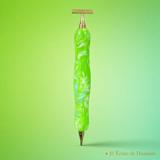Mini stylet vert pomme cassée✍️💎 collection cuty tools