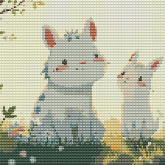30x30cm diamants ronds enfants animaux